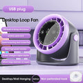 Touch Screen Mini Desk Fan — 100-Speed Adjustable with Digital Display